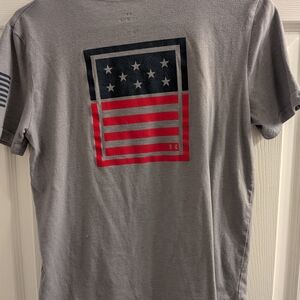 Under Armour Gray Freedom Youth Large T-Shirt